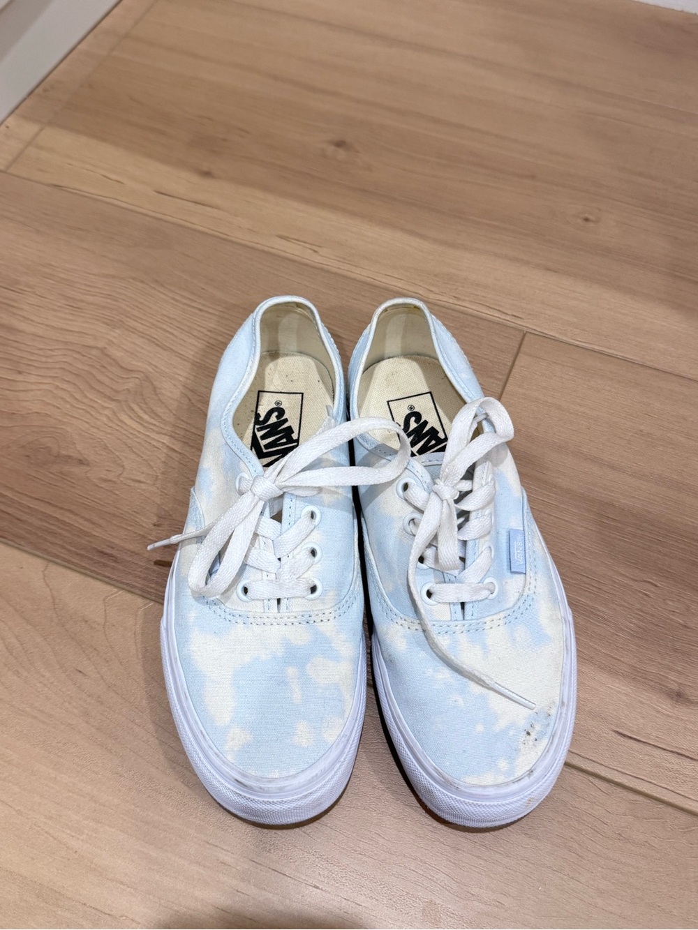 Vans Authentic Low Top canvas Sneakers - Light Blue Tie-Dye size 7